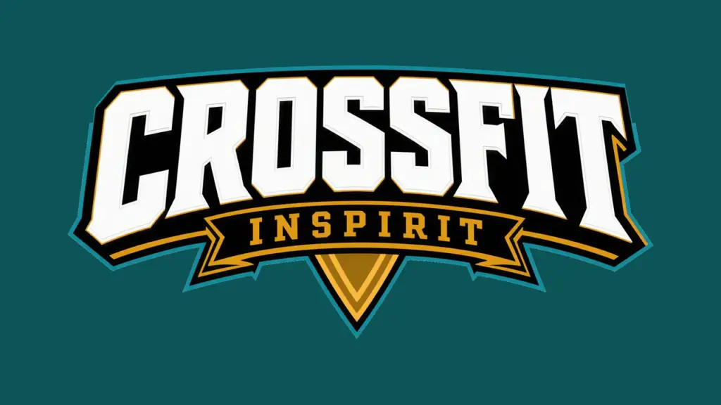 CrossFit Inspirit wordmark, deep teal and gold