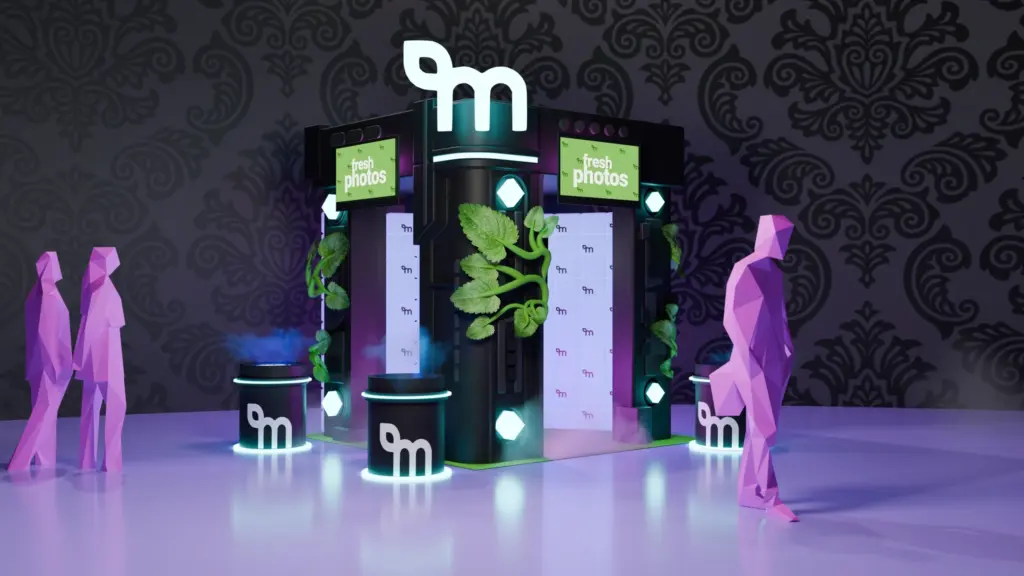 Photo booth in 3D: Render, Blender